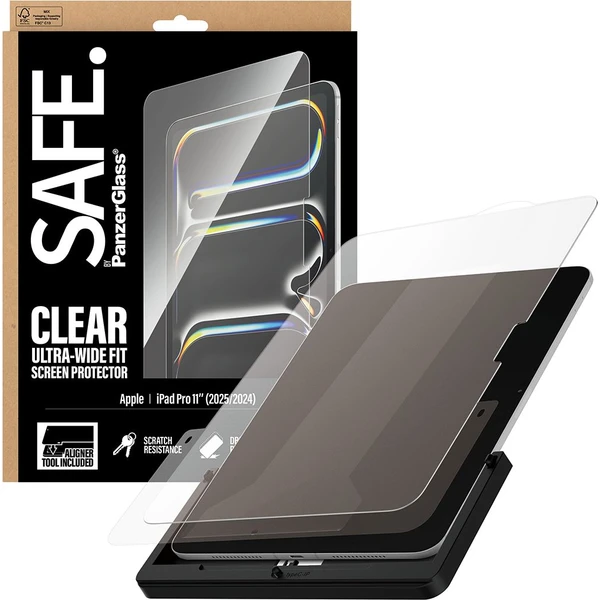 PanzerGlass® SAFE sklo s inštalačným rámčekom Apple iPad Pro 11" (2024/2025) - Ochranné fólie a sklo - Hlavný obrázok