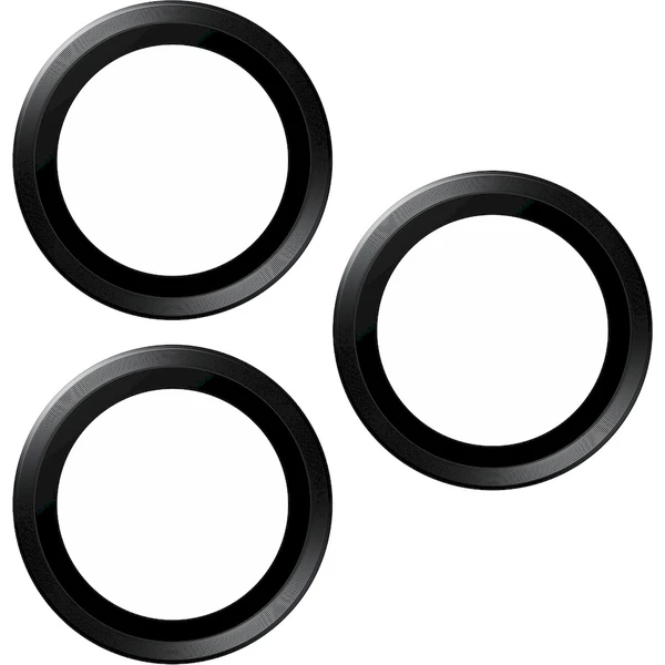 PanzerGlass HoOps ochranné krúžky Apple iPhone 16 Pro/16 Pro Max/15 Pro/15 Pro Max - čierny titán - Ochranné fólie a sklo - Obrázok SAD1000O01