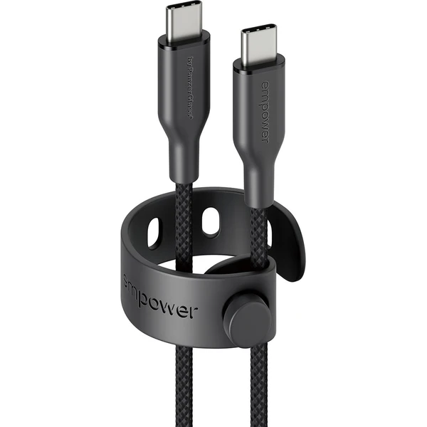 PanzerGlass USB-C/USB-C napájací kábel 60W 2m čierny - Káble a redukcie - Hlavný obrázok