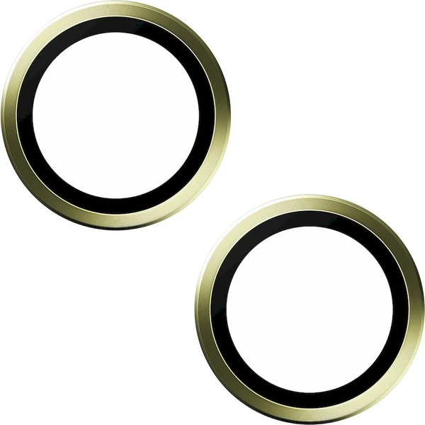 PanzerGlass HoOps ochranné krúžky Apple iPhone 15/15 Plus - žltý hliník - Ochranné fólie a sklo - Obrázok SBD1000O01