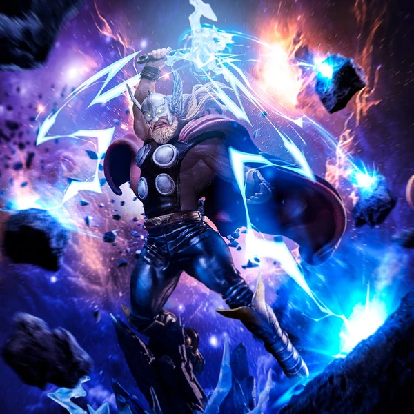 Soška Iron Studios Marvel: Infinity Gauntlet Diorama - Thor Deluxe BDS Art Scale 1/10 - Sochy a sošky - Obrázok SBX1000N01