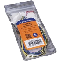 Akasa redukcia pre ventilátory 1x 4pin PWM na 3x 4pin PWM, 2ks v balení - Káble a redukcie