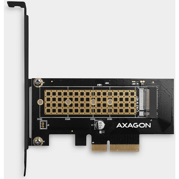 AXAGON PCEM2N PCIe x4 M.2 NVMe Mkey slot adaptér - Radiče - Obrázok SC7HF00101