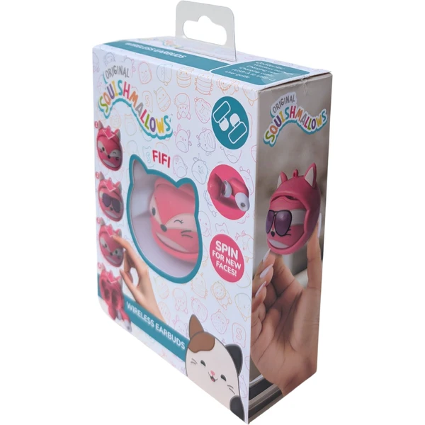 Lazerbuilt Spin TWS slúchadlá Squishmallows - Fifi - Slúchadlá - Obrázok SCBG000K01