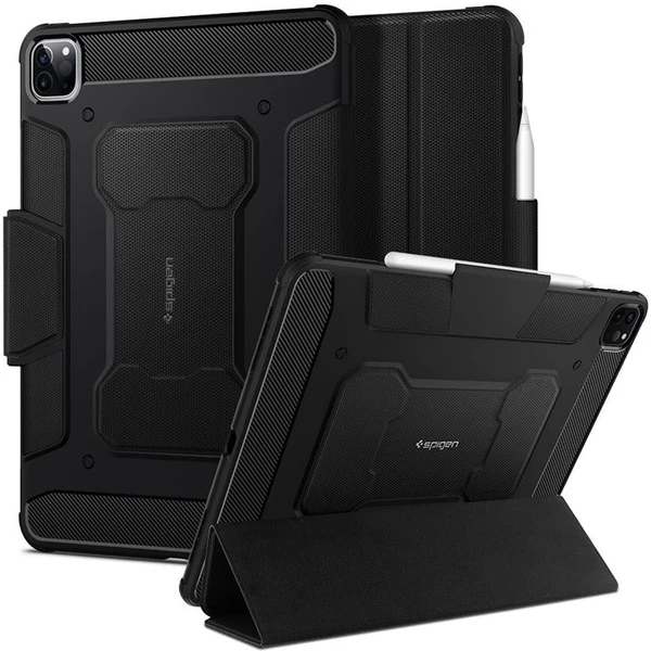 Spigen Rugged Armor Pre púzdro iPad Pro 11" (22/21/20/18) čierne - Puzdra - Obrázok SDGFF00101