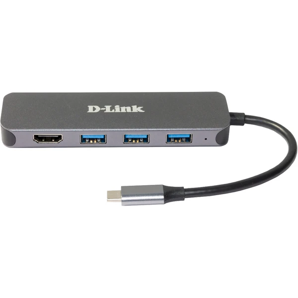 D-Link 5v1 USB-C Hub PD 60W antracitový - USB huby - Obrázok SDLK000K01