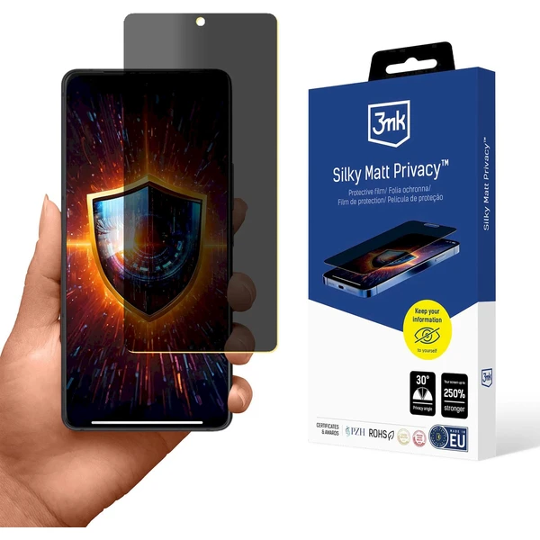 3mk Silky Matt Privacy pre Samsung Galaxy S24 FE - Ochranné fólie a sklo - Hlavný obrázok