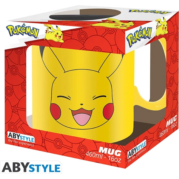 Hrnček Abysse Corp Pokémon - Pikachu Face 460 ml - Hrnčeky - Obrázok SDXH000K01