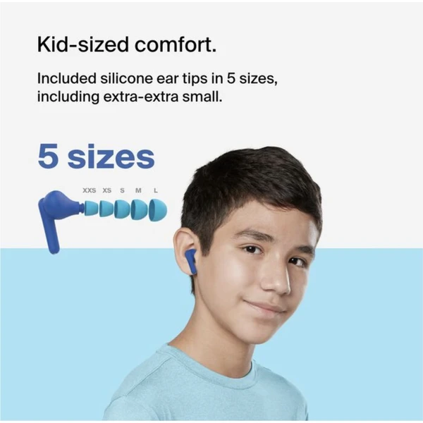 Belkin SOUNDFORM™ Nano 2 detské bezdrôtové slúchadlá modrá - Slúchadlá - Obrázok SECF000O01