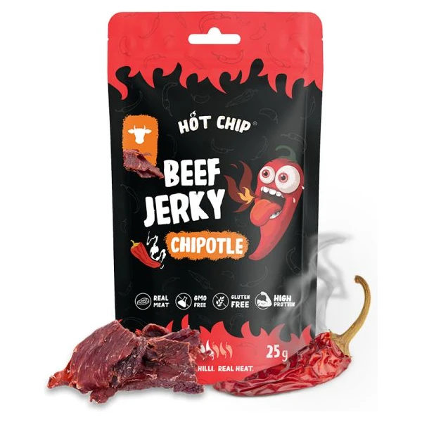 Jerky Hot-Chip - Chilli Chipotle 25 g - Potraviny - Obrázok SEUG000K01