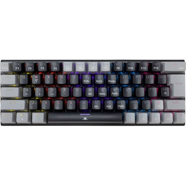 White Shark WAKIZASHI 2 herná mechanická klávesnica (CZ/SK) (RED switch) čiernosivá