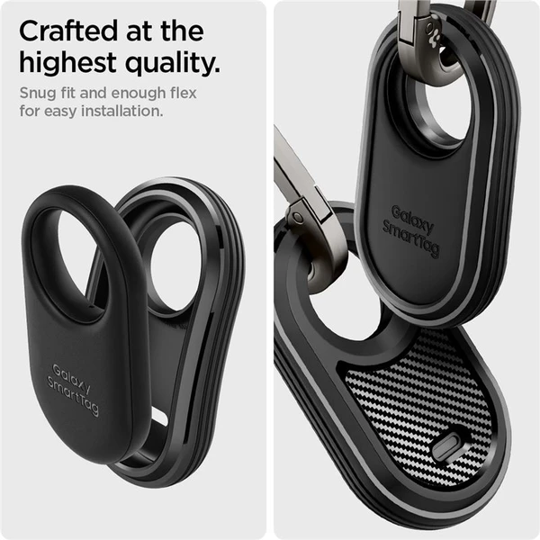 Spigen Rugged Armor púzdro Samsung Galaxy Smart Tag 2 2023 čierne - Puzdra - Obrázok SGV3000N01
