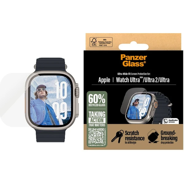 PanzerGlass® Apple Watch Ultra 3/2/1 ochranné sklo - Ochranné fólie a sklo - Obrázok SGWA000L01