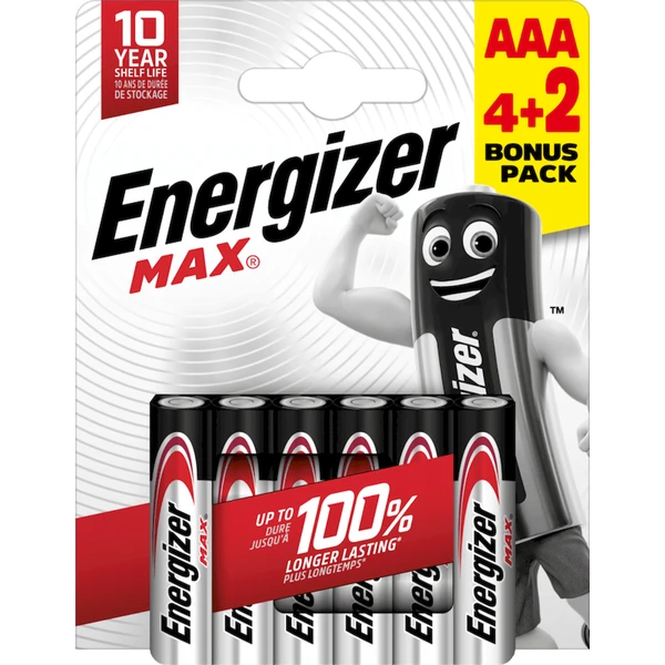Energizer Max AAA alkaické batérie - 6ks - Batérie - Hlavný obrázok