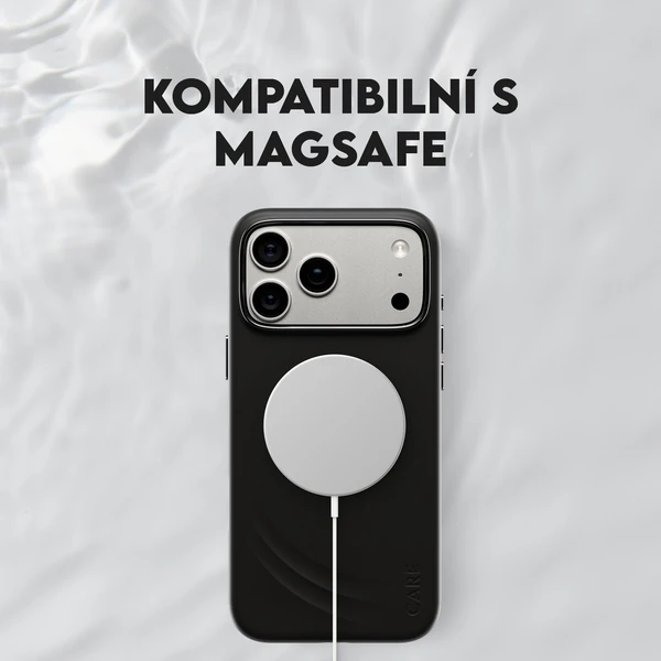 PanzerGlass® CARE Flow kryt s MagSafe Apple iPhone 17 Pro Max čierny - Puzdra - Obrázok SHDH000K01