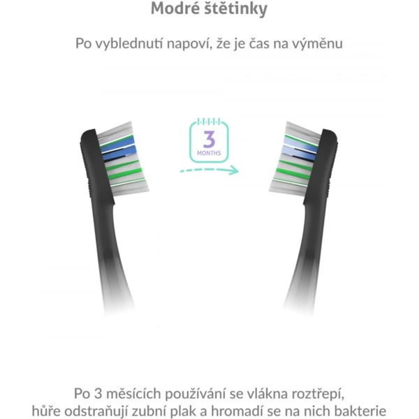 TrueLife SonicBrush K-série heads Standard Plus black 2 pack - Náhradné hlavice - Obrázok SHVH100501