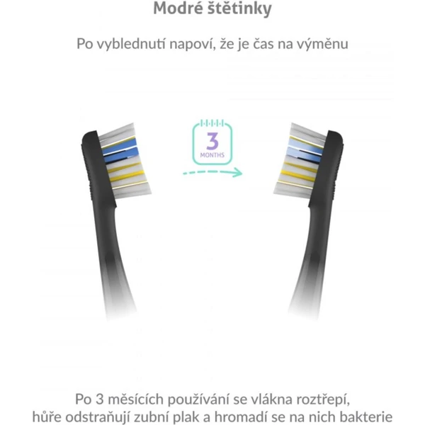 TrueLife SonicBrush K-série hlavy Sensitive black 2 pack - Náhradné hlavice - Obrázok SIVH100501