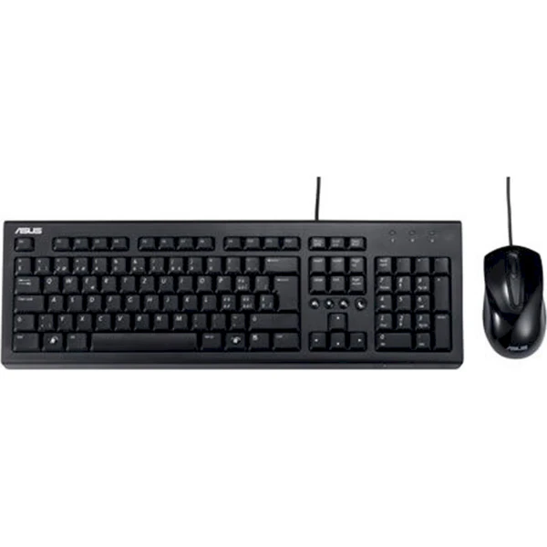 ASUS U2000 drôtový set klávesnice a myši CZ čierny - Klávesnicové sety - Hlavný obrázok