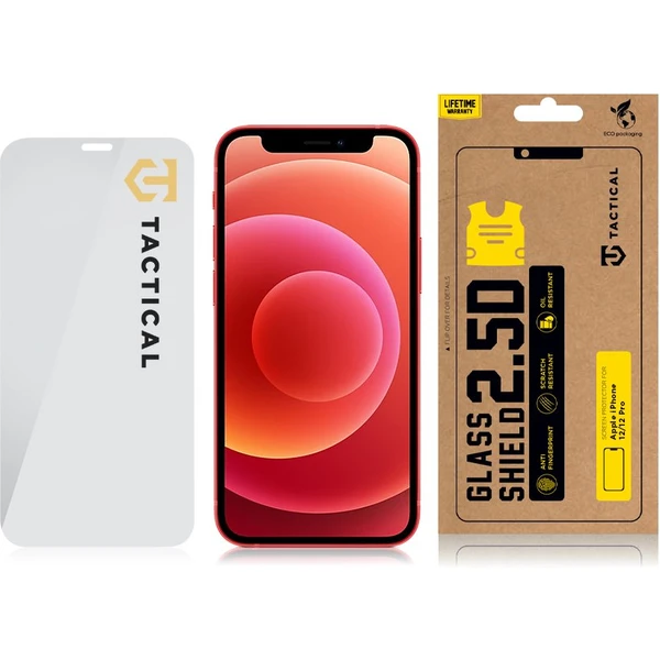 Tactical Glass Shield 2.5D sklo pre iPhone 12/12 Pro číre - Ochranné fólie a sklo - Obrázok SJV5700301