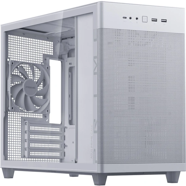 ASUS Prime AP201, TG, biela - Počítačové skrine - Hlavný obrázok