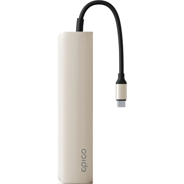 iWant by Epico 6v1 hliníkový hub 8K s USB-C hviezdne biele - USB huby - Obrázok SKEK000K01