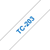 Brother TC203 páska čierna na modrom 12 mm - Pásky pre štítkovače