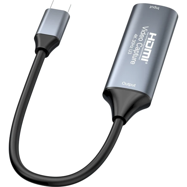 PremiumCord HDMI capture/grabber USB-C sivý - Záznamové zariadenia - Obrázok SL8L000K01