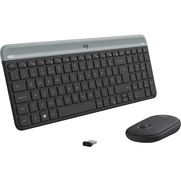 Logitech Slim Wireless Combo MK470 myš + klávesnica grafitová SK - Puzdra s klávesnicou - Obrázok SLAQ100301