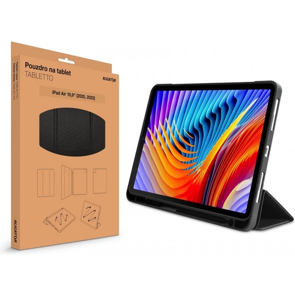 Aligator TABLETTO púzdro pre iPad Air 10,9" (2020, 2022) čierna - Puzdra - Obrázok SLWE100501