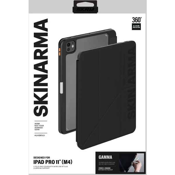 SKINARMA Gamma puzdro iPad Pro 11" (2025) čierne - Puzdra - Obrázok SMD5000O01