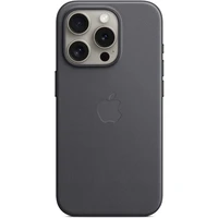 Kryt z tkaniny FineWoven s MagSafe na iPhone 15 Pro čierny - Puzdra