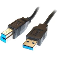 PremiumCord USB-A/USB-B prepojovací kábel 1m čierny - Káble a redukcie