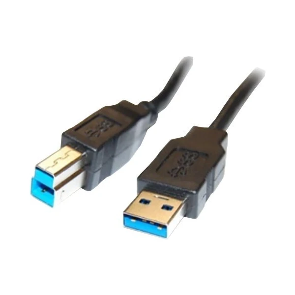 PremiumCord USB-A/USB-B prepojovací kábel 1m čierny - Káble a redukcie - Hlavný obrázok