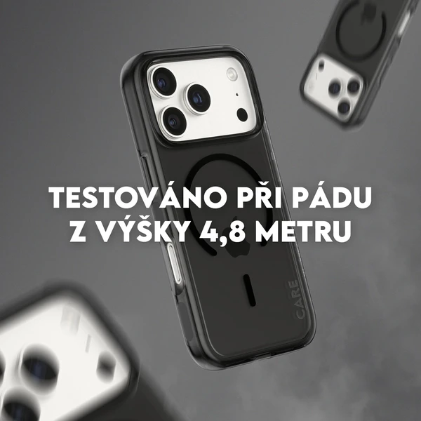 PanzerGlass® CARE Smokey kryt s MagSafe Apple iPhone 17 Pro dymový/čierny - Puzdra - Obrázok SODH000K01