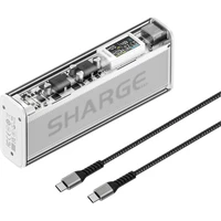 SHARGE Shargeek 140W powerbanka, 20000 mAh, LCD, strieborná - Powerbanky