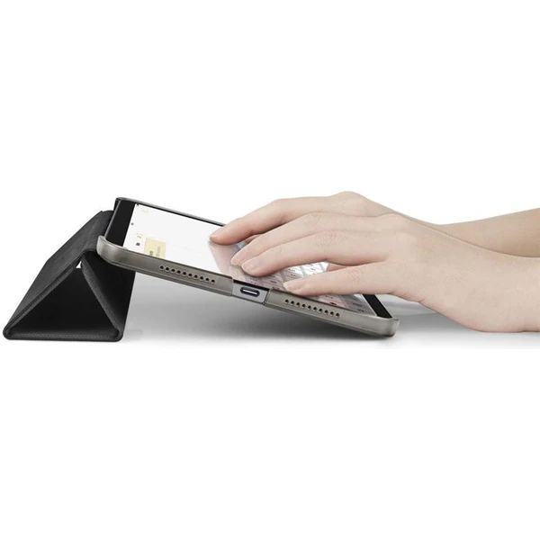Spigen Liquid Air Folio kryt Apple iPad mini (2021)/iPad mini 7 (2024) čierny - Puzdra - Obrázok SOYZ000501