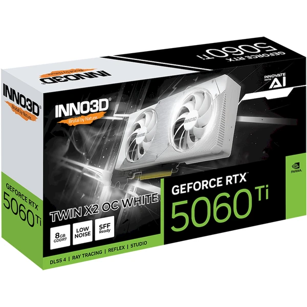 INNO3D NVIDIA GeForce RTX 5060 Ti Twin X2 OC WHITE 8GB GDDR7 - Grafické karty - Obrázok SQWH000K01