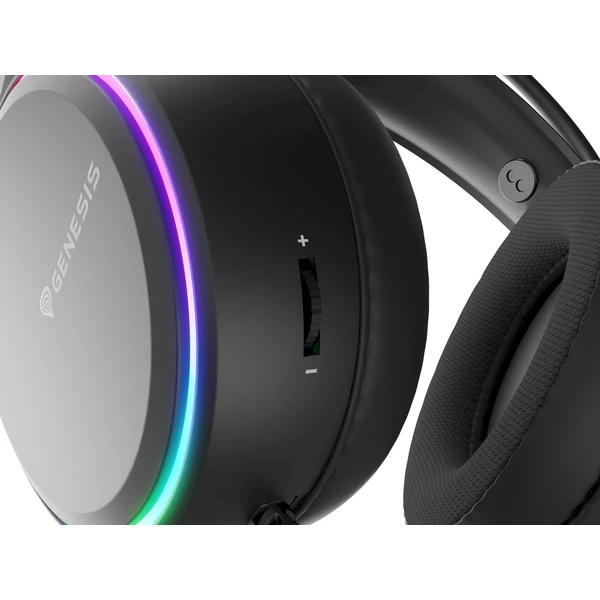 Genesis Neon 613 G2 RGB headset s mikrofónom čierna - Slúchadlá - Obrázok SRBE000K01