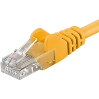 PremiumCord RJ45/RJ45 Cat5e UTP patch kábel 0,25m žltý - Káble a redukcie