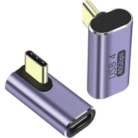 PremiumCord USB-C/USB-C redukcia so zahnutým konektorom šedá - Káble a redukcie