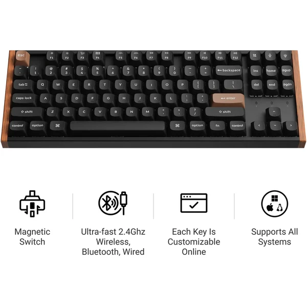 Keychron K8 HE herná klávesnica (US) čierna - Klávesnice - Obrázok SSIG000K01