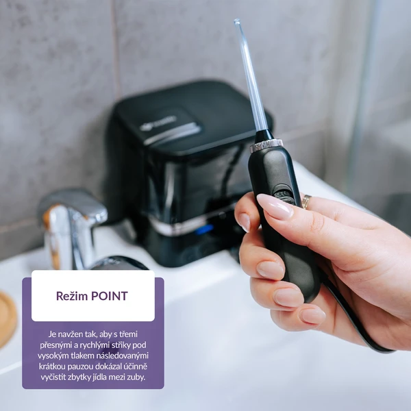 TrueLife AquaFloss Station F300 ústna sprcha čierna - Ústne sprchy - Obrázok SSUL000K01