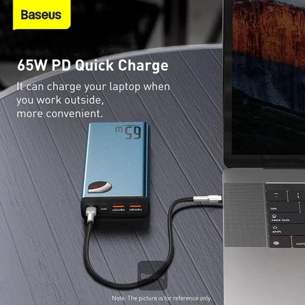 Baseus Adaman Metal 20000mAh, 65W modrá - Powerbanky - Obrázok STHL000K01