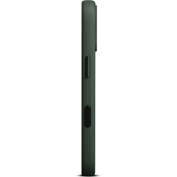 Woolnut MagSafe kožený kryt iPhone 17 tmavo zelený - Puzdra - Obrázok STLH000K01