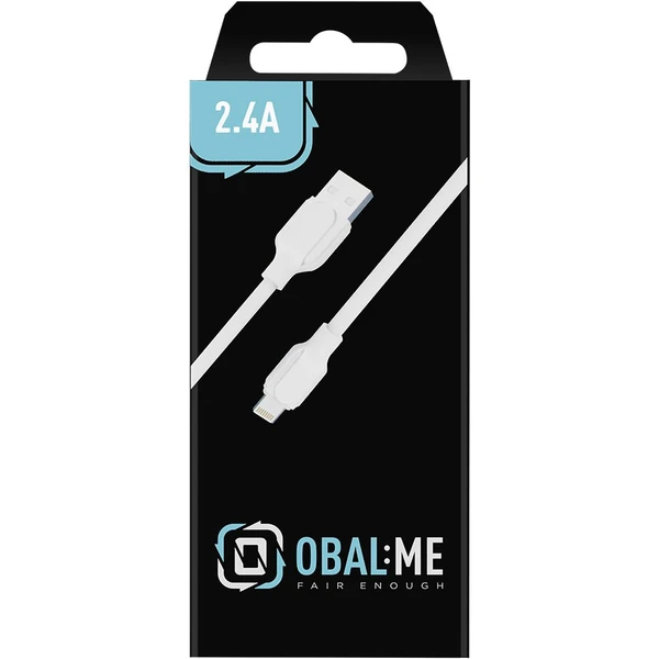 Obal:Me Jednoduchý napájací kábel USB-A/Lightning 1 m biely - Káble a redukcie - Obrázok SUK6000701