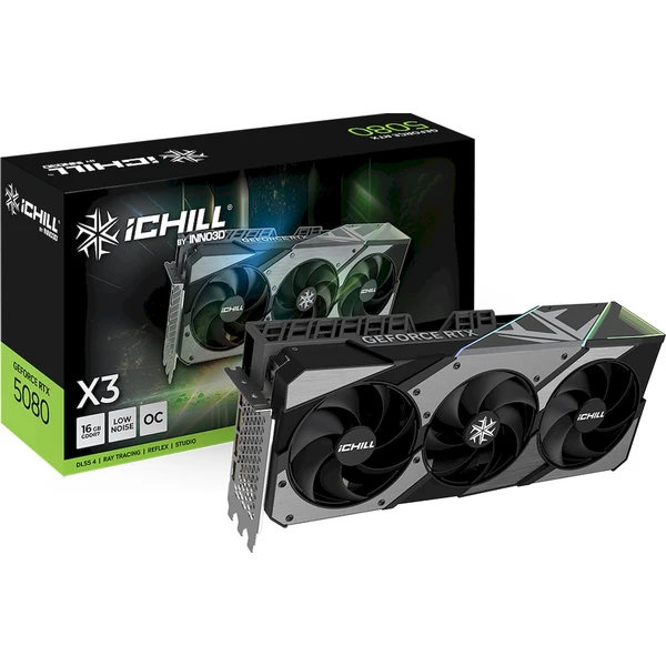 INNO3D NVIDIA GeForce RTX 5080 iChill X3 V2 16GB GDDR7 - Grafické karty - Obrázok SUNH000K01