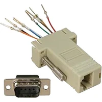 PremiumCord COM (DE-9)/RJ45 redukcia sivá - Káble a redukcie