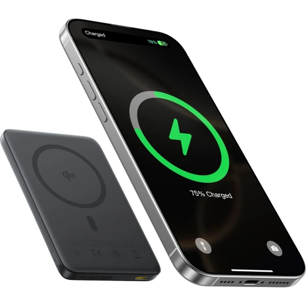 Baseus AM41 bezdrôtová powerbanka 10000mAh čierna - Powerbanky - Obrázok SUTL000K01