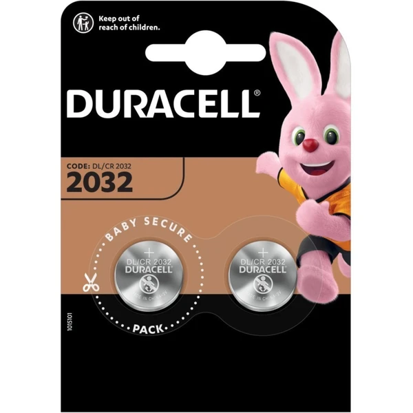 Duracell DL/CR 2032 lítiová batéria, 2 ks - Batérie - Hlavný obrázok