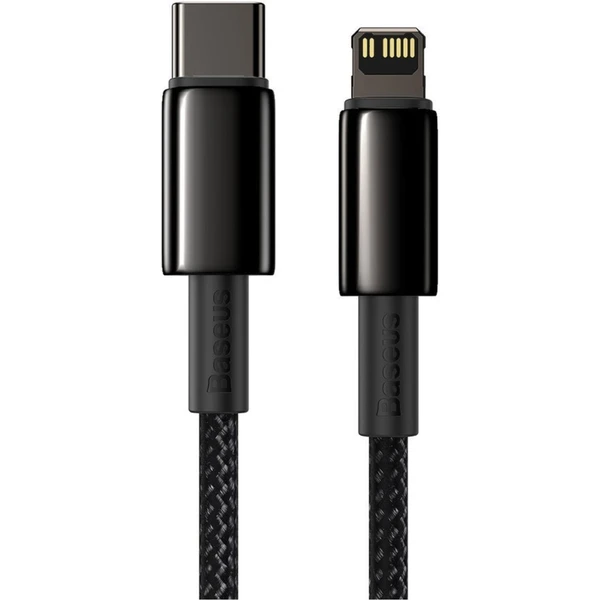 Baseus Tungsten Gold USB-C/Lightning napájací kábel 20W 2m čierny - Káble a redukcie - Obrázok SVKGF00101